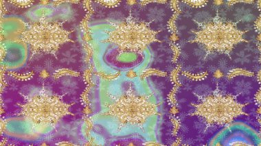 Tarafsız renklerde altın elementler. Geleneksel klasik Raster altın eskiz modeli. Barok tarzında eskiz doğulu süsü..