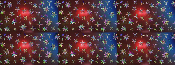 Çiçekli eskiz deseni. El çizimi. Suluboya çizimi. Kahverengi ve mor renkte çiçekler.