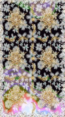 Tarafsız ve gri renklerde, altın elementli klasik, pürüzsüz desen. Noel 2019, kar tanesi, yeni yıl.