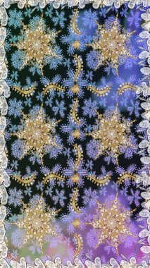 Barok tarzında kusursuz bir doğulu süsü. Gri ve nötr renkler üzerine geleneksel altın pürüzsüz desen.