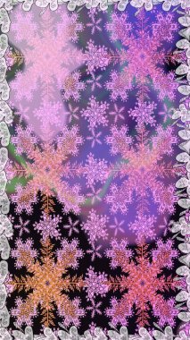 2019 Noel 'i, kar tanesi, yeni yıl. Tarafsız ve menekşe renginde altın elementli klasik dikişsiz desen.