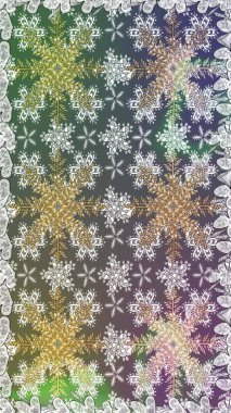 Şam, tasarım için kusursuz desen. Gri ve nötr renklerde altın elementli pürüzsüz desen.