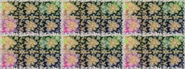 Kusursuz raster arka plan. Çiçek deseni. Şık bir grafik desen. Duvar kâğıdı barok, İspanyol kumaşı. Gri ve nötr renklerdeki altın elementler.