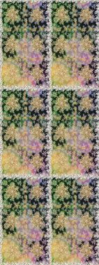 Kusursuz kraliyet lüksü, altın barok kumaş rengi. Altın antika ortaçağ dekoratifi, yapraklar ve gri ve nötr renklerde altın desenli süslemeleri olan pürüzsüz bir desen..