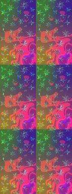 Çiçekleri, deniz kabukları, mandalaları ve suluboya efektleriyle donanma geçmişi. Yatak çarşafları, ceket, paket tasarımı, kumaş ve moda kavramları için tekstil baskısı. Çizim kalıbı etnik tasarım.