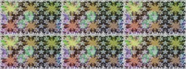 Geleneksel raster ve altın desen. Damask pürüzsüz süsü. Gri ve nötr renkler üzerinde klasik oryantal desen.