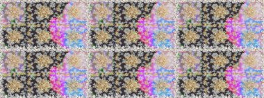 Geleneksel klasik altın desen. Gri ve nötr renklerde altın desenler ve altın elementler. Barok tarzında kusursuz bir doğulu süsü. Raster doğulu süsü.