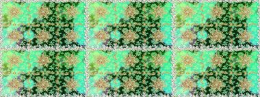 Doğu tarzı arabesk tarzında altın elementler. Raster altın pürüzsüz desen. Kusursuz altın desenli bukleler. Yeşil ve nötr renklerde pürüzsüz desen.