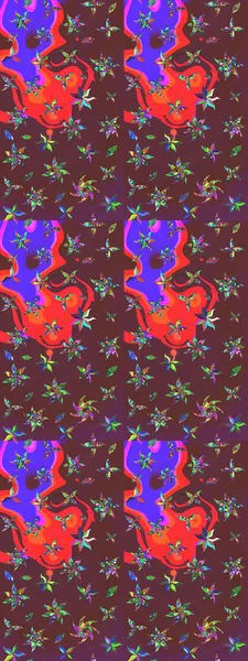 Beautiful watercolor Bouquet of summer flowers sketch pattern. Nice fabric pattern.