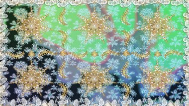 Kusursuz klasik raster altın desenli. Klasik klasik klasik arka plan. Tarafsız ve gri renklerde altın elementlerle kusursuz desen. Geleneksel oryantasyon süsü.