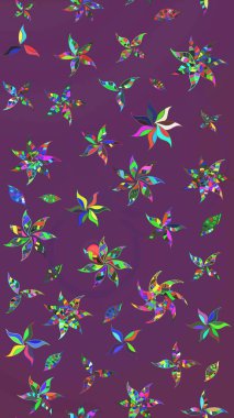 Raster illüstrasyonu. Eski usul. Tomurcukları çiçek olan sevimli bir çiçek deseni. Raster. Kumaş, tekstil, duvar kağıdı baskısı için. Taslak arkaplan.