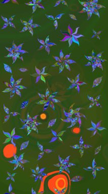 Raster Güzel kumaş deseni. Çiçek arkaplan ile soyut zarafet çizim deseni.