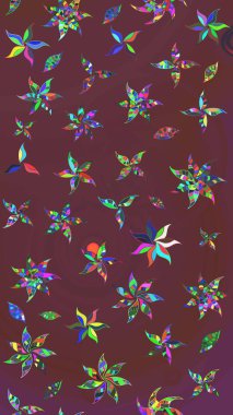 Doodle tarzı. Elle çizilmiş sonbahar çiçeği deseni. Tekstil ve kapak tasarımı için mükemmel. Kahverengi ve yeşil renkli çiçekler. Renkli kahverengi ve yeşil çizim deseni.