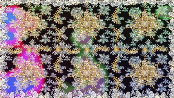 Şam, tasarım için kusursuz desen. Gri ve nötr renklerde altın elementli pürüzsüz desen.