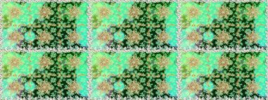 Doğu tarzı arabesk tarzında altın elementler. Raster altın pürüzsüz desen. Kusursuz altın desenli bukleler. Yeşil ve nötr renklerde pürüzsüz desen.