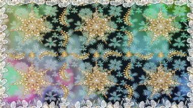 Gri ve nötr renklerde altın element. Barok tarzında altın çiçekli süs. Damask pürüzsüz yineleme kalıbı. Antika altın tekrarlanabilir duvar kağıdı.