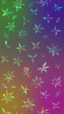 Çiçekli çiçek deseni, suluboya. Küçük çiçekte güzel bir çiçek deseni var. Raster deseni.