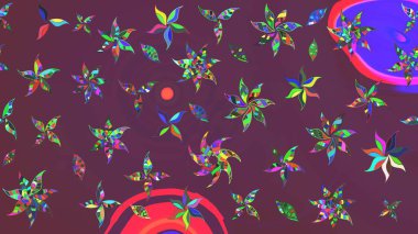 Küçük bir çiçekte eskiz deseni. Hoş bir çiçek geçmişi var. Güzel kumaş deseni. Raster illüstrasyonu.