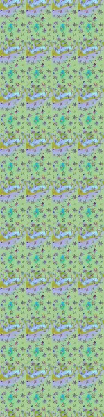 Rengarenk çiçekleri ve yaprakları tarafsız ve mavi renklerde olan harika bir çiçek deseni. Moda baskıları için zarif bir şablon. Modern çiçek arkaplanı. Halk stili.