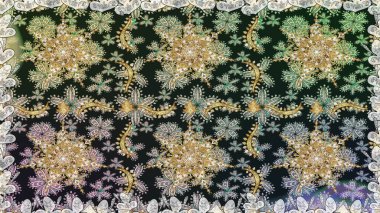 Raster altın pürüzsüz desen. Doğu tarzı arabesk tarzında altın elementler. Gri ve nötr renklerde kusursuz desen. Kusursuz altın desenli bukleler..