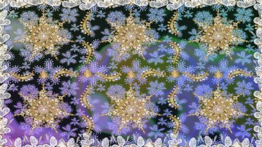 Paisley 'ler zarif çiçek desenli arkaplan duvar kâğıdı çizimleri. Klasik stil, güzel, üç boyutlu sanat eseri, altın ve gri desenli çiçek yaprakları ve süslemeleri var..