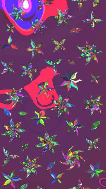 Küçük mor, pembe ve çiçeklerle oldukça kaliteli bir besin torbası deseni. Tekstil, kumaş, kapaklar, duvar kağıtları, baskı, naylon, koleksiyon defteri, örgü, dekupaj için güzel bir eskiz. Millefleurlar.