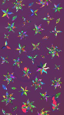 Raster deseni. Süslü kumaş deseni. Çiçekli çiçek deseni, suluboya..