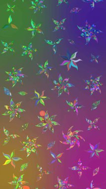 Moda arka planında parlak buketler. Eski usul küçük çiçekli şirin bir eskiz deseni. Raster illüstrasyonu. Kumaş, duvar kâğıdı ve kağıda yazdırmak için gelişen arkaplan.