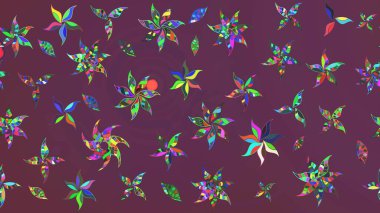 Raster şirin suluboya çiçek desenleri çiziyor. Büyük bir çiçek boyası seti. Kartlar, davetiyeler, tarih kartları ve daha fazlası için kullanılabilir.