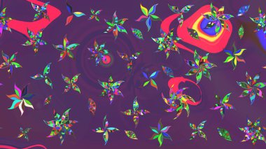 Mor ve mor renkte manzaralı çiçek deseni. Üst manzara, yumuşak stil. Sevgililer günü ve tebrik kartı konsepti için şık bir davetiye. Çiçek kompozisyonu, el boyası, hassas şablon..