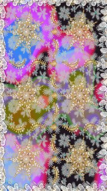 Geleneksel oryantasyon süsü. Tarafsız ve gri renklerde altın elementlerle kusursuz desen. Klasik klasik klasik arka plan. Klasik raster altın pürüzsüz desen.