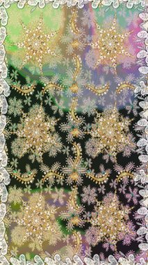 Tarafsız ve gri renklerde altın kar taneleri. Sembol bayramı, yeni yıl kutlamaları, altın desenler. Kış kar dokusu duvar kağıdı. Noel altın kar taneleri kusursuz desen.