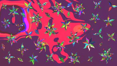 Taşralı şıklığı. Küçük yabani çiçeklerdeki halk modelini çiz. Özgürlük stili Millefleur 'lar. Tekstil, duvar kağıdı, kapaklar, yüzey, baskı, hediye paketi, hatıra defteri, dekupaj için çiçek çayırı arka planı.