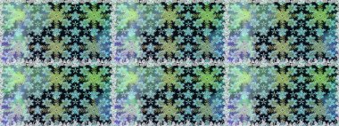 Parlak dantel, stilize çiçekler, şal desenli. Mavi renklerde altın elementlerle kusursuz desen. Hassas altın deseni açın. Raster. Kusursuz altın desenli bukleler. Doğu tarzı arabesk.