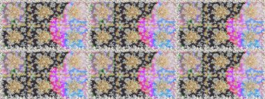 Geleneksel klasik altın desen. Gri ve nötr renklerde altın desenler ve altın elementler. Barok tarzında kusursuz bir doğulu süsü. Raster doğulu süsü.