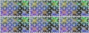 Gri ve nötr renklerde altın desenli altın elementler. Tekrarlayan elementlerle soyut arkaplan oluşturun. Raster illüstrasyonu. Kusursuz, klasik altın desen..