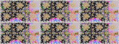 Gri ve nötr renklerde altın elementli pürüzsüz desen. Şam tasarım için kusursuz desen.