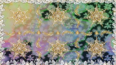 Noel altın kar tanesi kusursuz desen. Kış kar dokusu duvar kağıdı. Tarafsız ve gri renklerde altın kar taneleri. Sembol tatili, yeni yıl kutlaması, altın desenler..