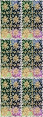 Kusursuz altın desen. Gri ve nötr renklerde altın elementlerle kusursuz desen. Raster doğulu süsü.