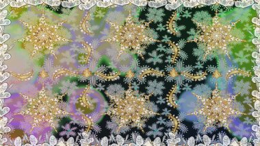 Gri ve nötr renklerde grafiksel modern kusursuz desen. Kusursuz çiçek deseni. Duvar kâğıdı barok, İspanyol kumaşı. Kusursuz raster arkaplanı.