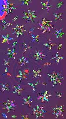 Nazik, narin çiçek arkaplanı. Mor ve mor renkli çiçekler. Raster çiçek desenli ve çiçekli..