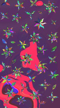 Çizim çiçek deseni duvar kağıdı, web sitesi arka planı, ambalaj kağıdı, davetiye, broşür, afiş veya web sitesi için kullanılabilir. Karalama elementleri. El çizimi Raster illüstrasyonu.