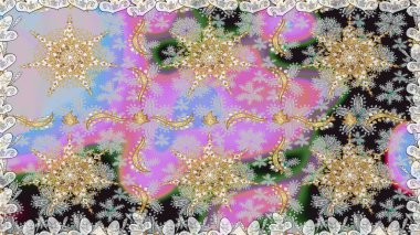 Antika altın tekrarlanabilir duvar kağıdı. Barok tarzında altın çiçek süsü. Damask arkaplanı tekerrür ediyor. Tarafsız ve gri renkler üzerine altın element.