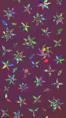 Eski usul küçük çiçekli şirin bir eskiz deseni. Moda arka planında parlak buketler. Kumaş, duvar kağıdı ve kağıt üzerine baskı yapmak için gelişen arka plan. Raster illüstrasyonu.