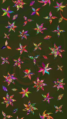 Modaya uygun kumaş deseni. Küçük çiçekteki sevimli çiçek deseni. Raster illüstrasyonu. Tony 'nin kumaş desenini çiz.