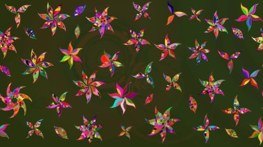 Çiçekleri, deniz kabukları, mandalaları ve suluboya efektleriyle donanma geçmişi. Yatak çarşafları, ceket, paket tasarımı, kumaş ve moda kavramları için tekstil baskısı. Çizim kalıbı etnik tasarım.