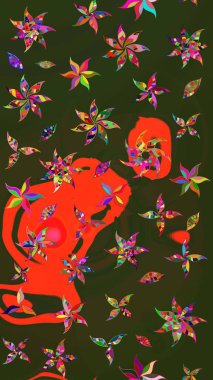 Raster - stok. Vadinin yeşil ve gri renkli çiçekleri. Eskiz arkaplan modeli. Suluboya, elle çizilmiş.