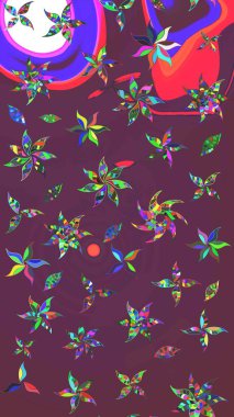 Çiçek arkaplanlı soyut zarafet eskiz deseni. Raster Güzel kumaş deseni.