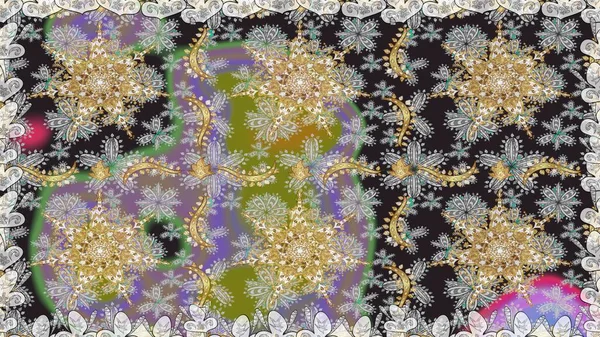 Duvar kâğıdı barok, İspanyol kumaşı. Gri ve nötr renklerde grafiksel modern kusursuz desen. Kusursuz çiçek deseni. Kusursuz raster arkaplanı.