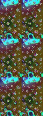 Sabıka fotoğraflarında, bebek kıyafetlerinde, duvar kâğıtlarında, paket kutularında falan kullanılabilir. Raster. Zarif, parlak ve eskiz yeşil ve kahverengi desenli.